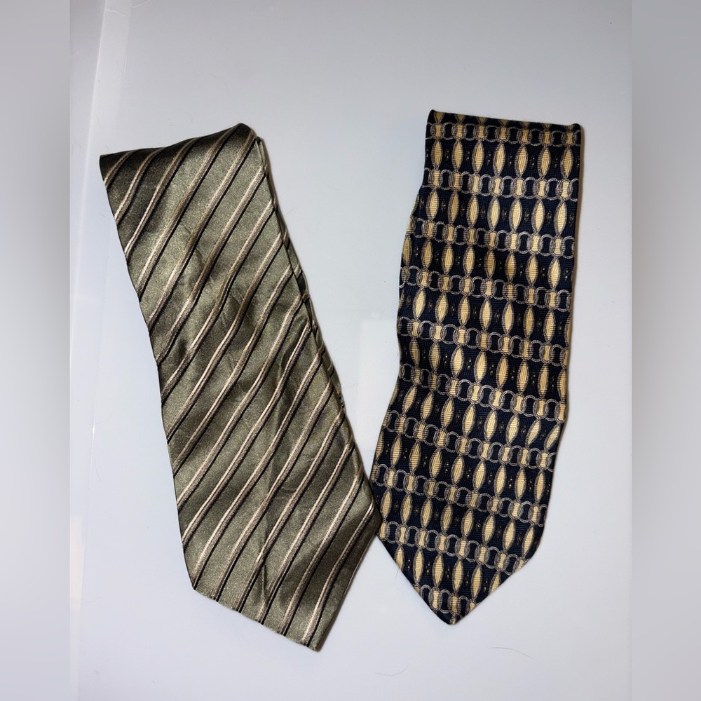 Vintage Geoffrey Beene Silk Ties| Set of 2